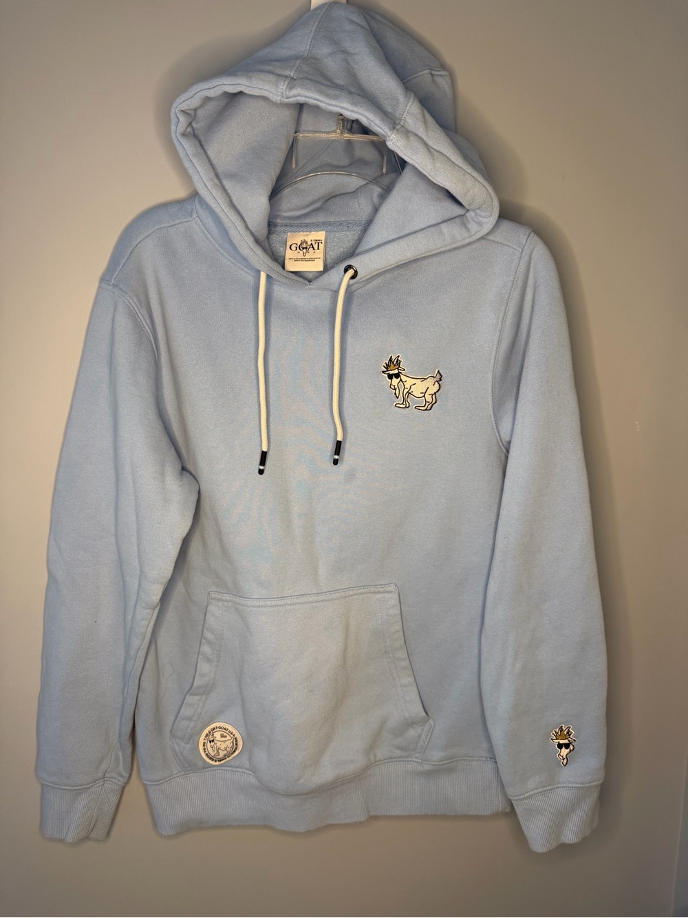 GOAT USA OG Light Blue Hoodie XS
